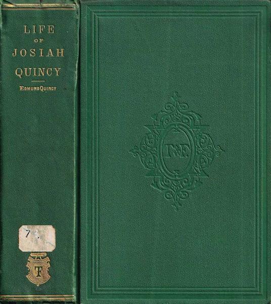 Life of Josiah Quincy of Massachusetts - copertina