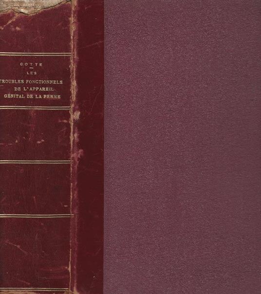 Les troubles fonctionnels de l'appareil génital de la femme - copertina