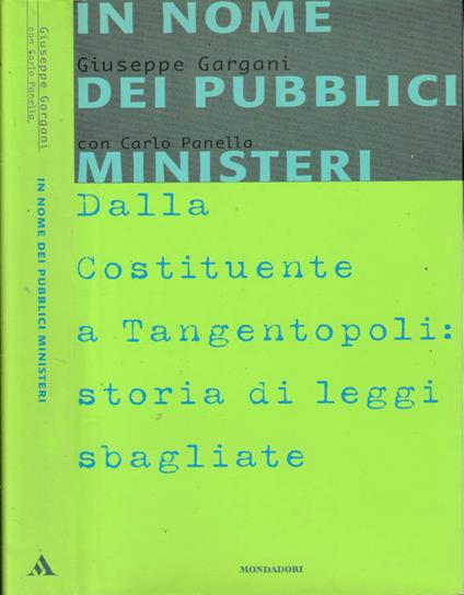 In nome dei pubblici ministeri - copertina