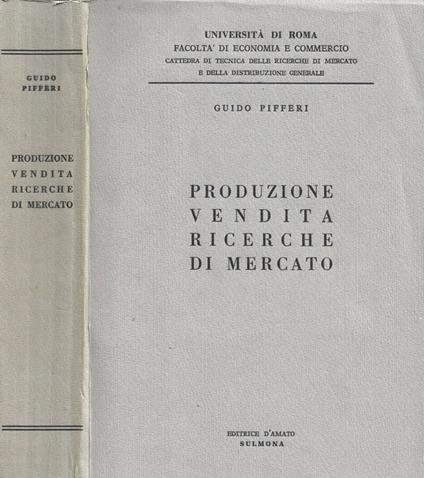 Produzione - Vendita - Ricerche di mercato - copertina