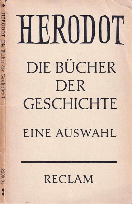 Die bucher der geschichte - copertina