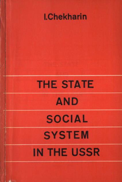 The state and social system in the USSR - copertina