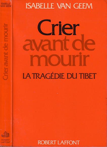 Crier avant de mourir - copertina