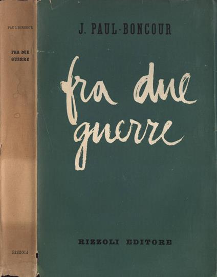 Fra due guerre - copertina