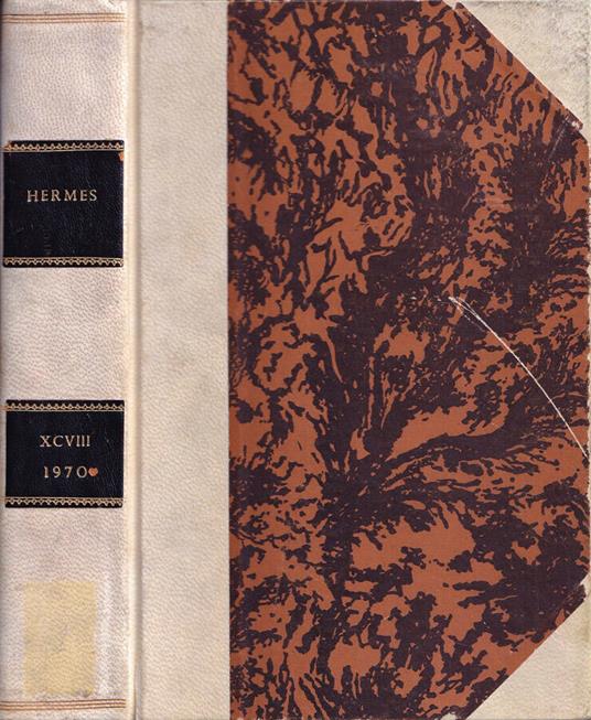 Hermes, volume XCVIII, 1970 - copertina