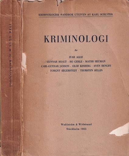 Kriminologi - copertina