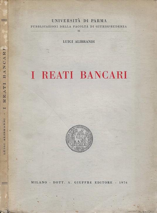 I reati bancari - copertina