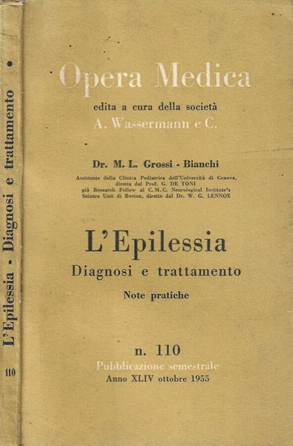 L' epilessia - copertina