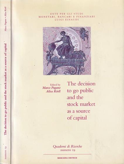 The decision to go public and the stock market as a source of capital - copertina