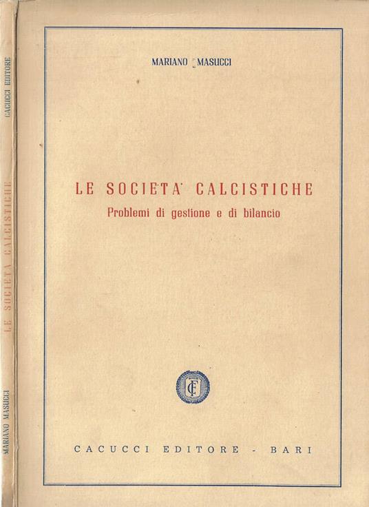 Le società calcistiche - copertina