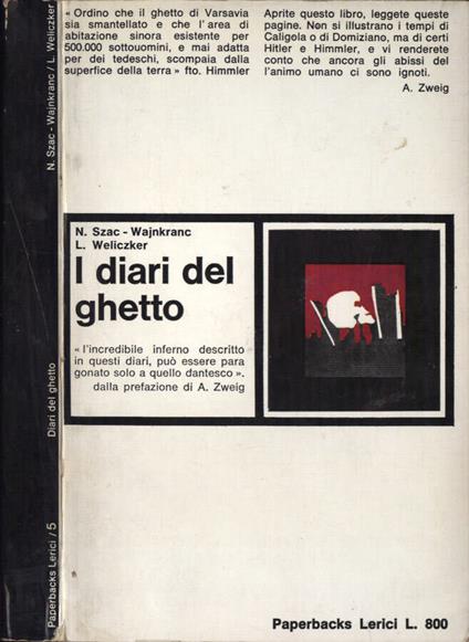 I diari del ghetto - copertina