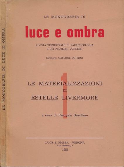Le materializzazioni di Estelle Livermore - copertina