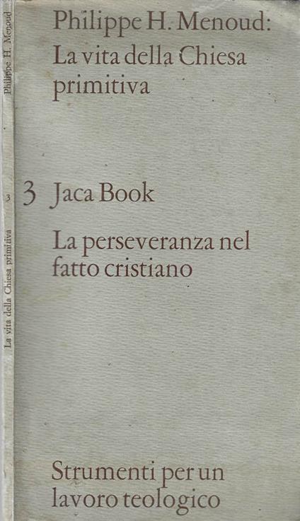 La vita della Chiesa primitiva - copertina