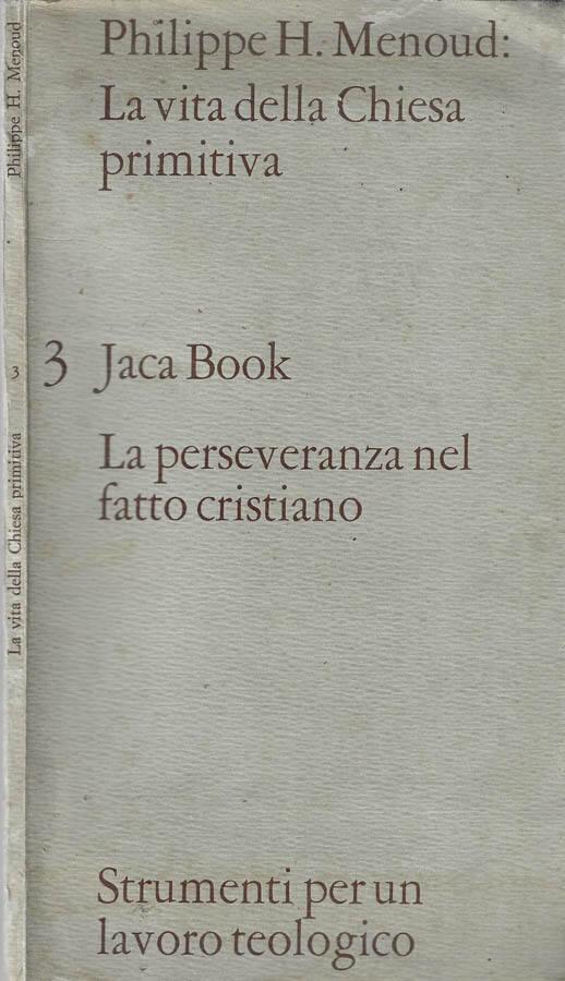 La vita della Chiesa primitiva - copertina