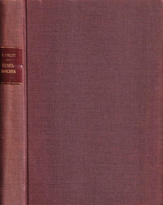 Elementi di tecnica bancaria - copertina
