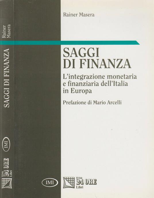 Saggi di finanza - copertina