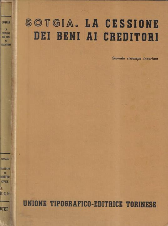 La cessione dei beni ai creditori - copertina