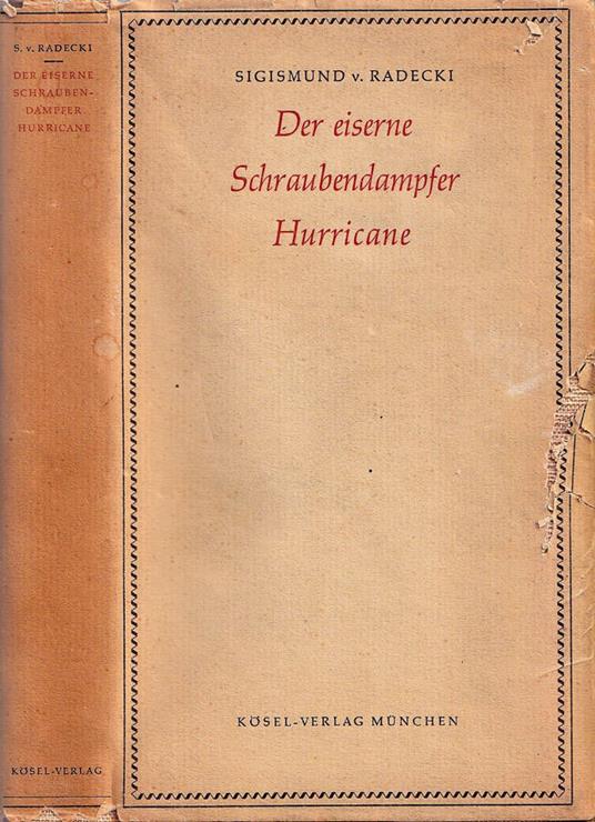 Der eiserne schraubendampfer hurricane - copertina