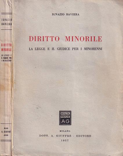Diritto minorile - Ignazio Baviera - copertina