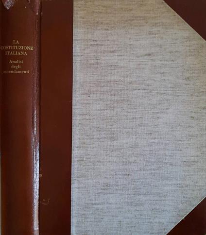 La Costituzione Italiana - Angelo Cerizza - copertina