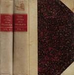 Storia della Filosofia. Vol. I e Vol. II