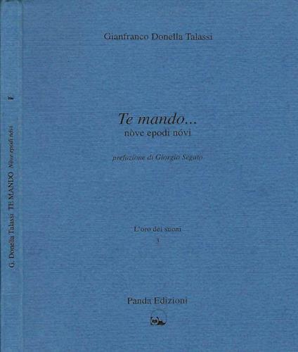 Te mando.. - Gianfranco Donella Talassi - copertina