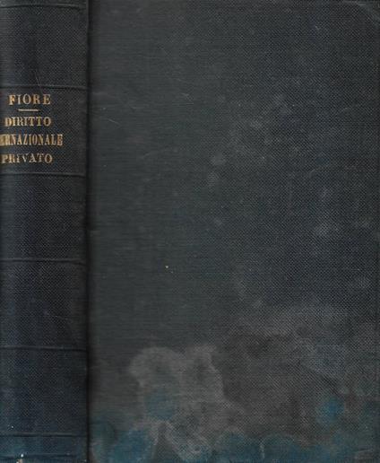 Diritto internazionale privato - Pasquale Fiore - copertina