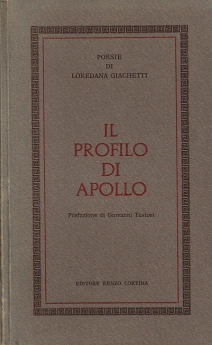 Il profilo di Apollo - Loredana Giachetti - copertina