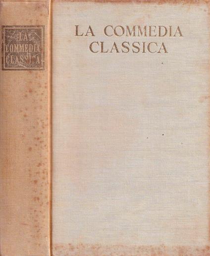 La commedia classica - Benedetto Marzullo - copertina