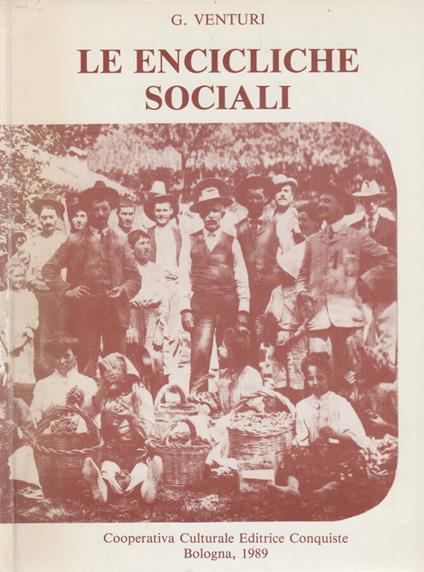 Le encicliche sociali - G. Venturi - copertina