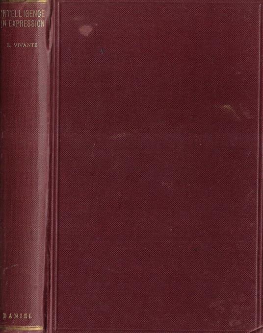 Intelligence in expression - Leone Vivante - copertina