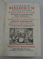 Sacrorum bibliorum vulgatae editionis concordantiae Hugonis Cardinalis Ordinis Praedicatorum…