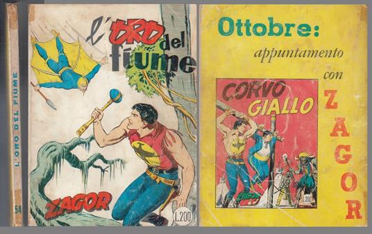 Zagor 1a Edizione 2a S. Zenit Gigante N.54 L'oro Del Fiume - copertina