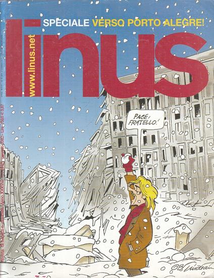 Rivista Linus Annata 2002 9 Numeri Lotto Offerta - copertina