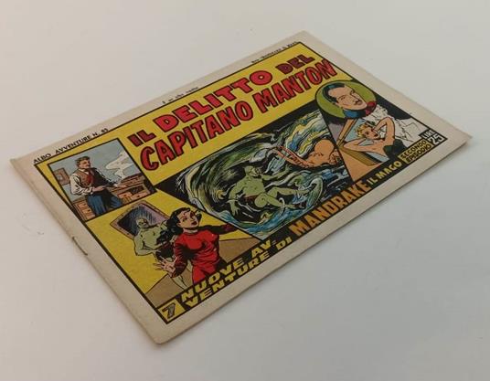 Albo Avventure N.85 Serie Mandrake Delitto Capitano Manton - copertina