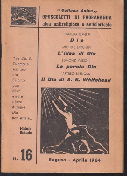 L' Idea Di Dio La Parola 16 - copertina