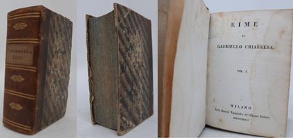 Rime 1/2 Raccolta Poeti Classsici Italiani - Gabriello Chiabrera - copertina