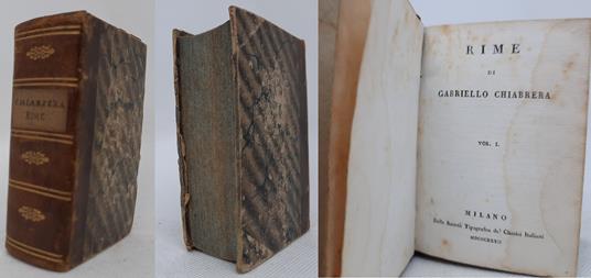 Rime 1/2 Raccolta Poeti Classsici Italiani - Gabriello Chiabrera - copertina
