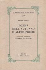 Poema Dell'autunno E Altre Poesie