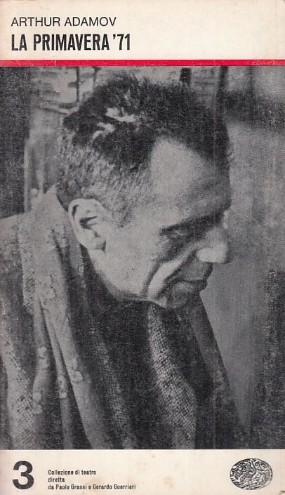 La Primavera '71 - - Arthur Adamov - copertina