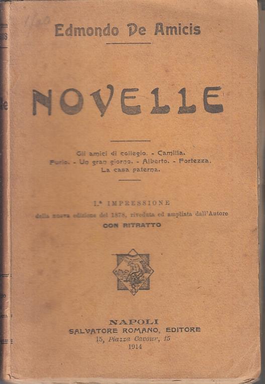 Novelle - Edmondo De Amicis - copertina