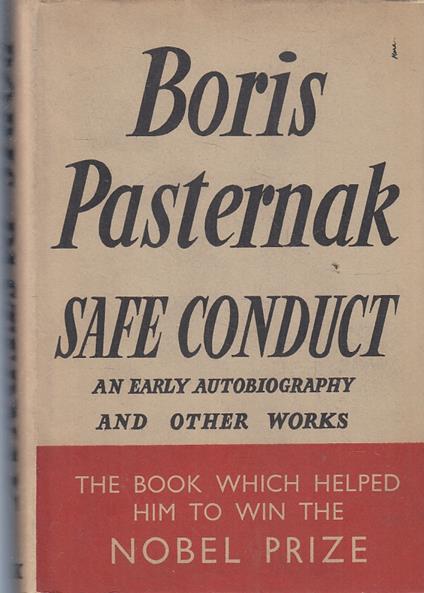 Safe Conduct An Early Autobiografy - Boris Pasternak - copertina