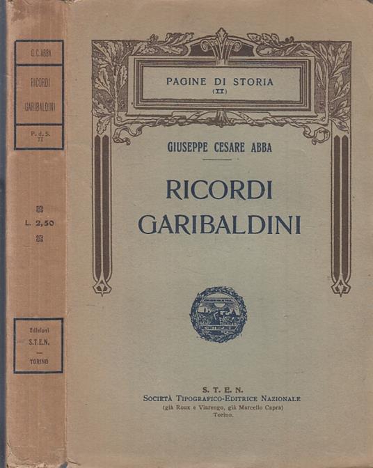 Ricordi Garibaldini - Giuseppe Cesare - copertina