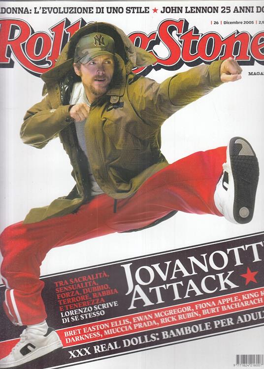 Rivista Magazine Rolling Stone N.26 Jovanotti Madonna - copertina