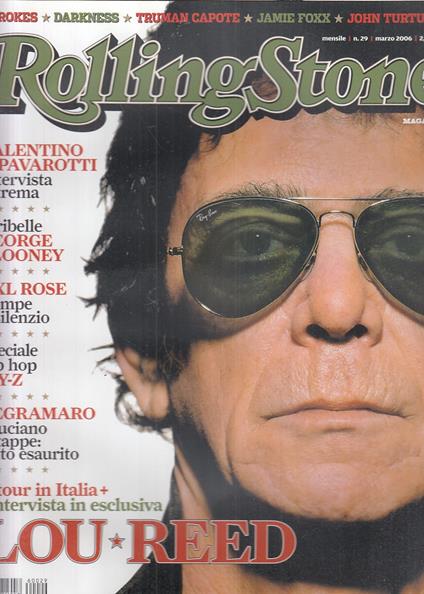 Rivista Magazine Rolling Stone N.29 Lou Reed Jay Z - copertina