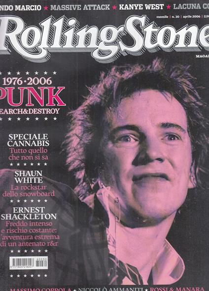 Rivista Magazine Rolling Stone N.30 1976/2006 Punk - copertina