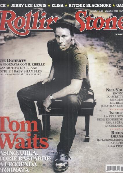 Rivista Magazine Rolling Stone N.38 Tom Waits - copertina