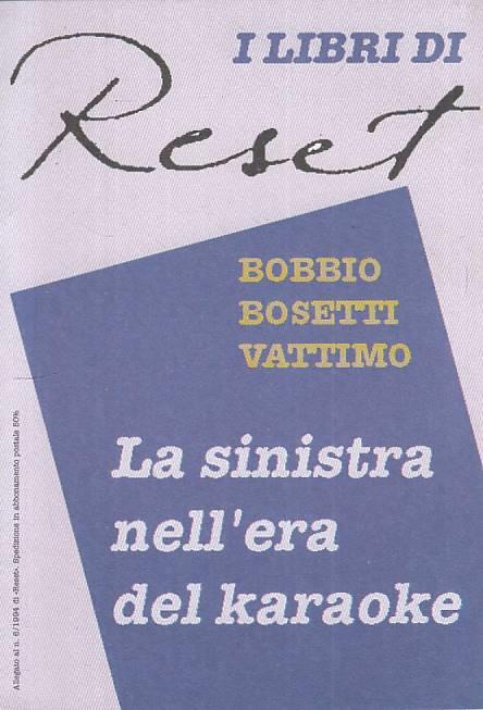 La Sinistra Nell'era Del Karaoke - copertina