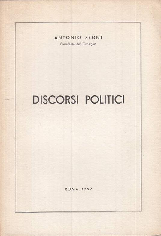 Discorsi Politici - - copertina