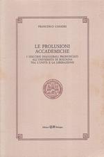 Le Prolusioni Accademiche
